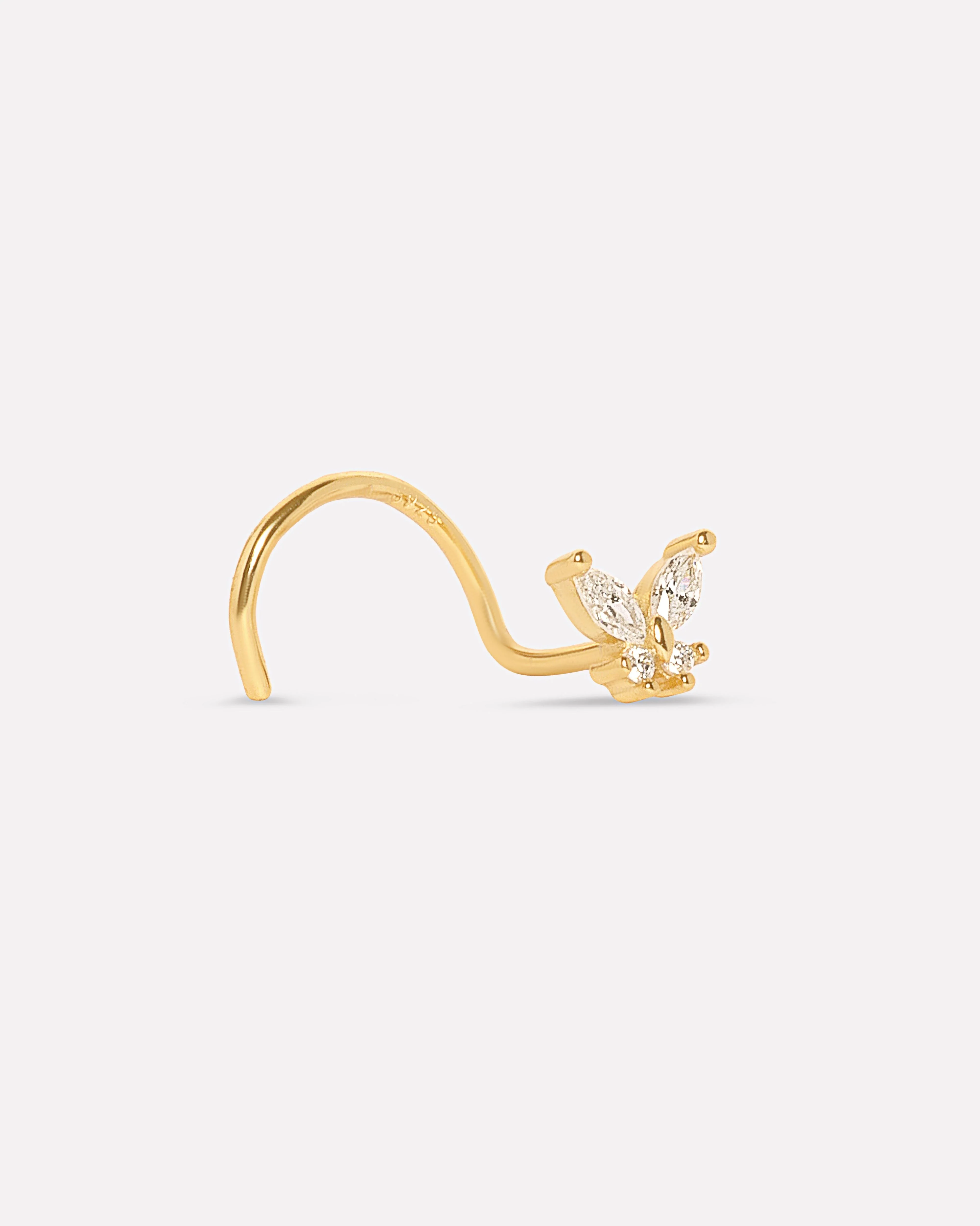 Butterfly Glow Nose Pin - Image 3