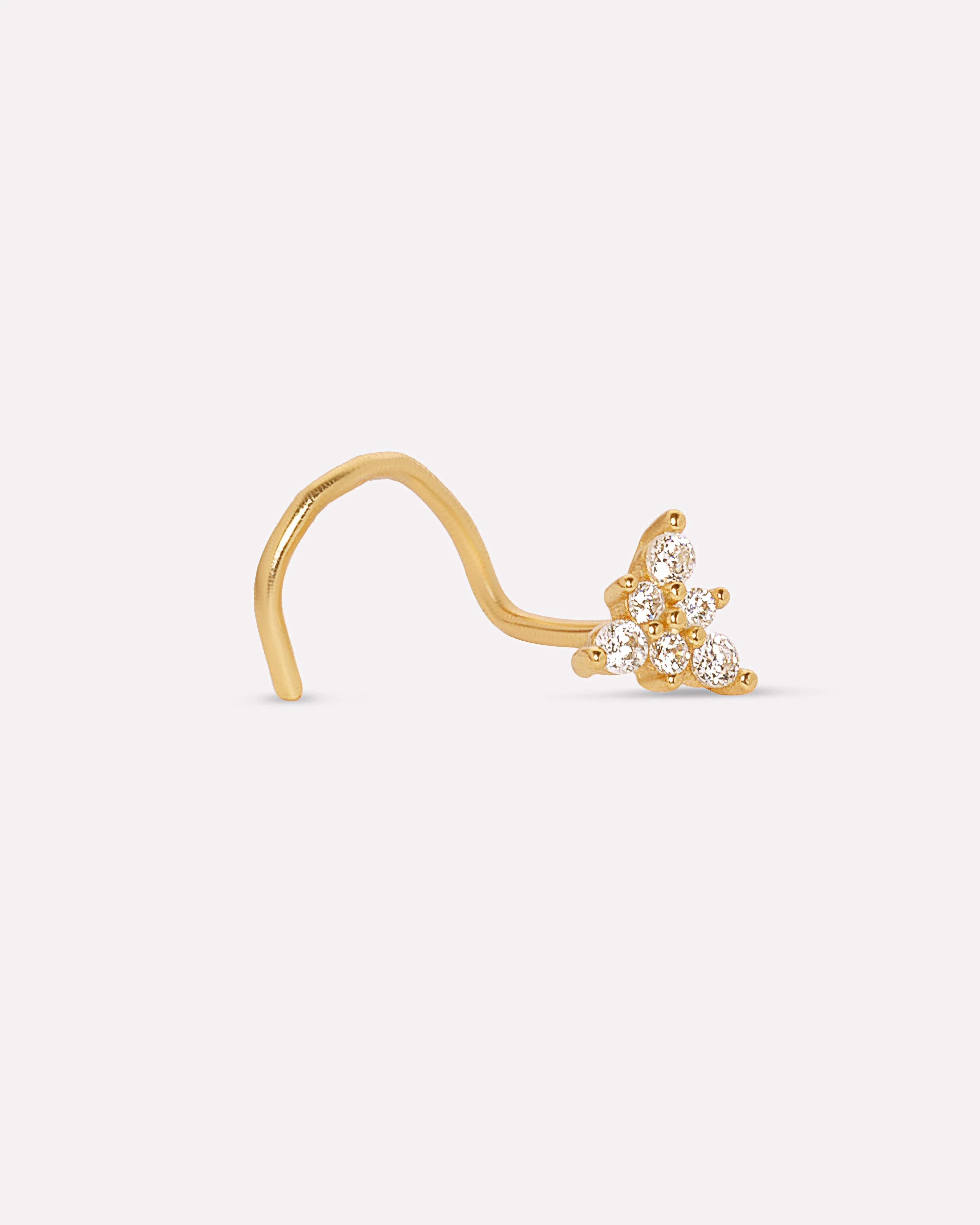 Tri Zirconia Nose Pin - Image 3