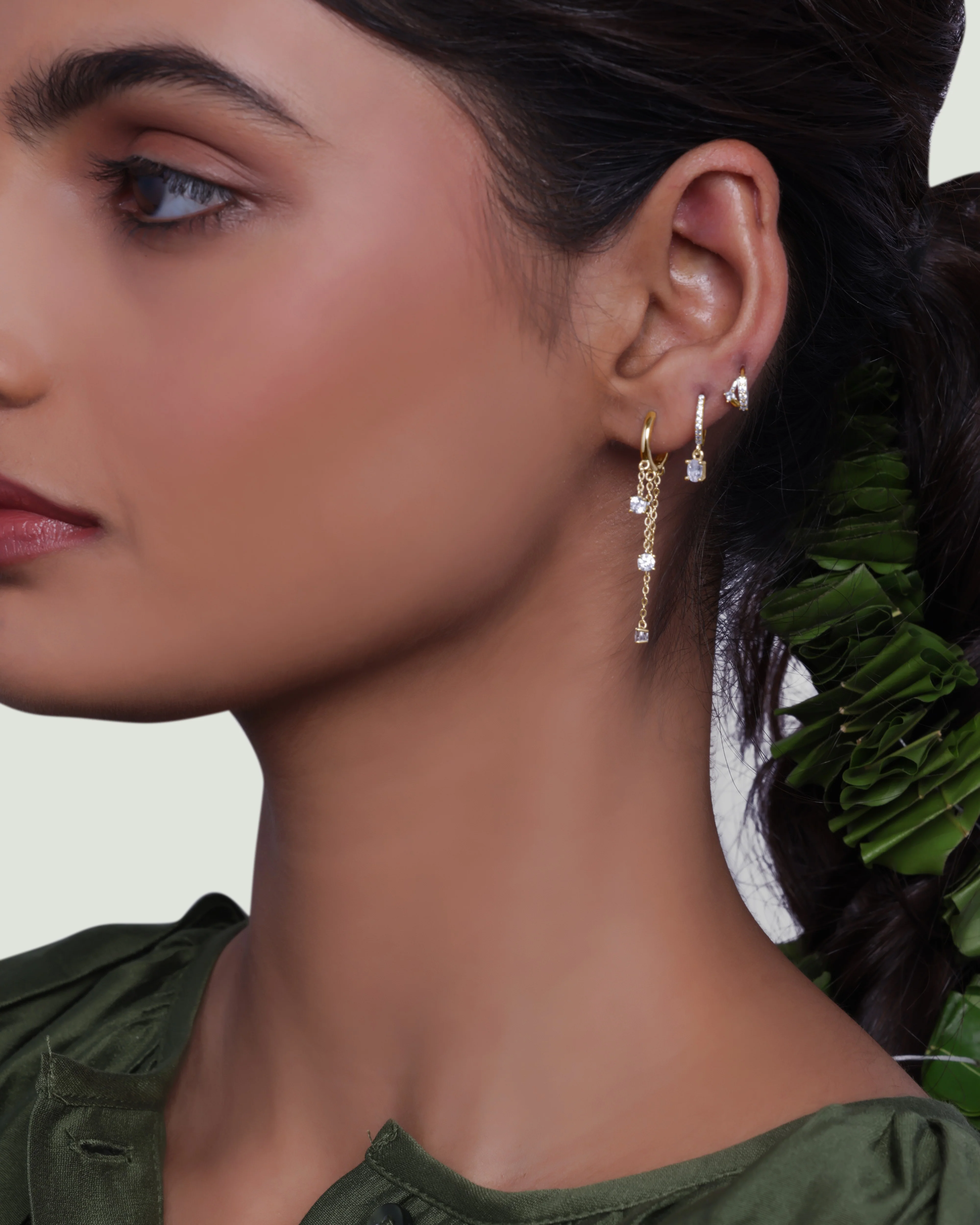 Corisande Chain Connector Earrings - Image 4