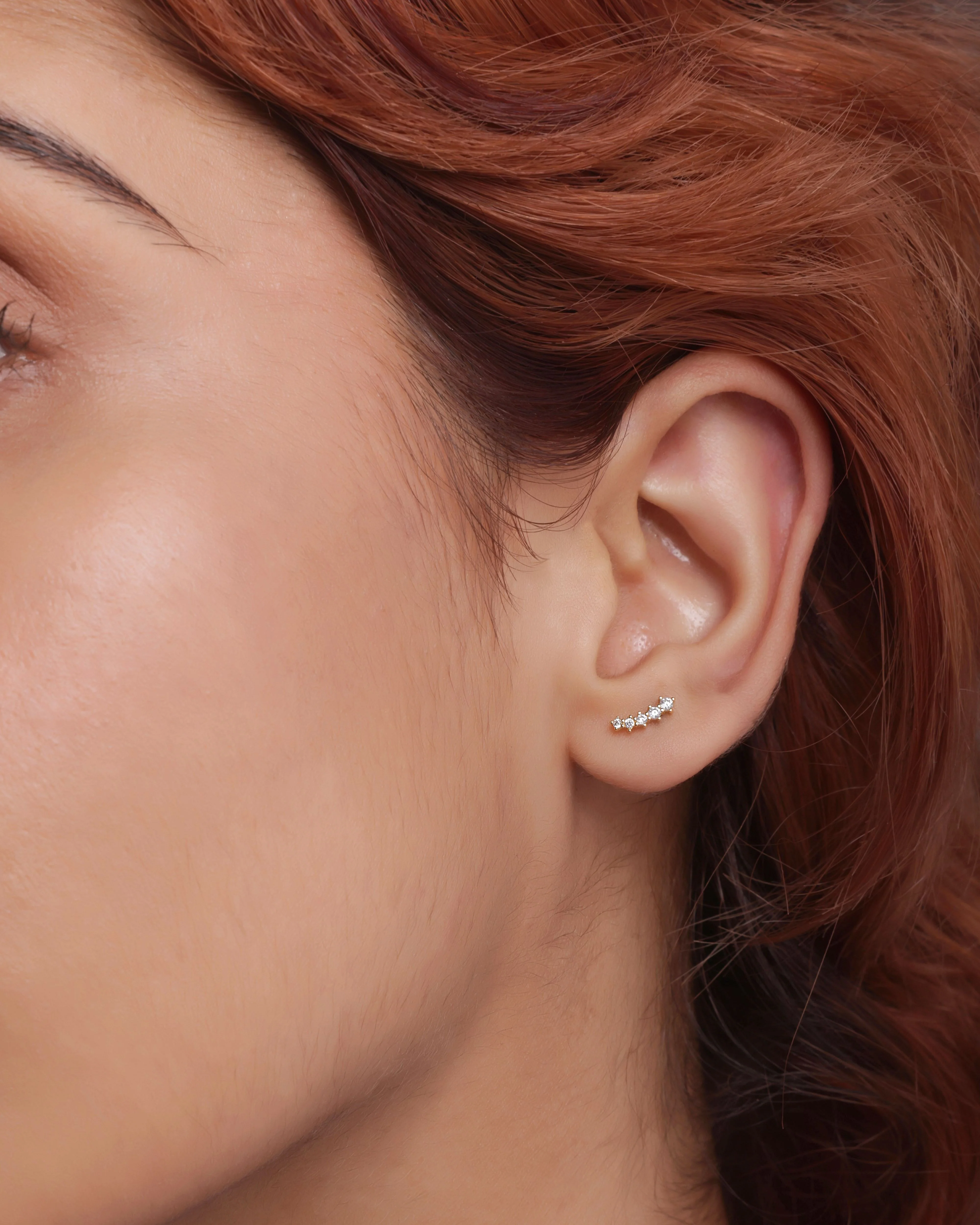 Five Stone Climber Studs Earrings - Image 5