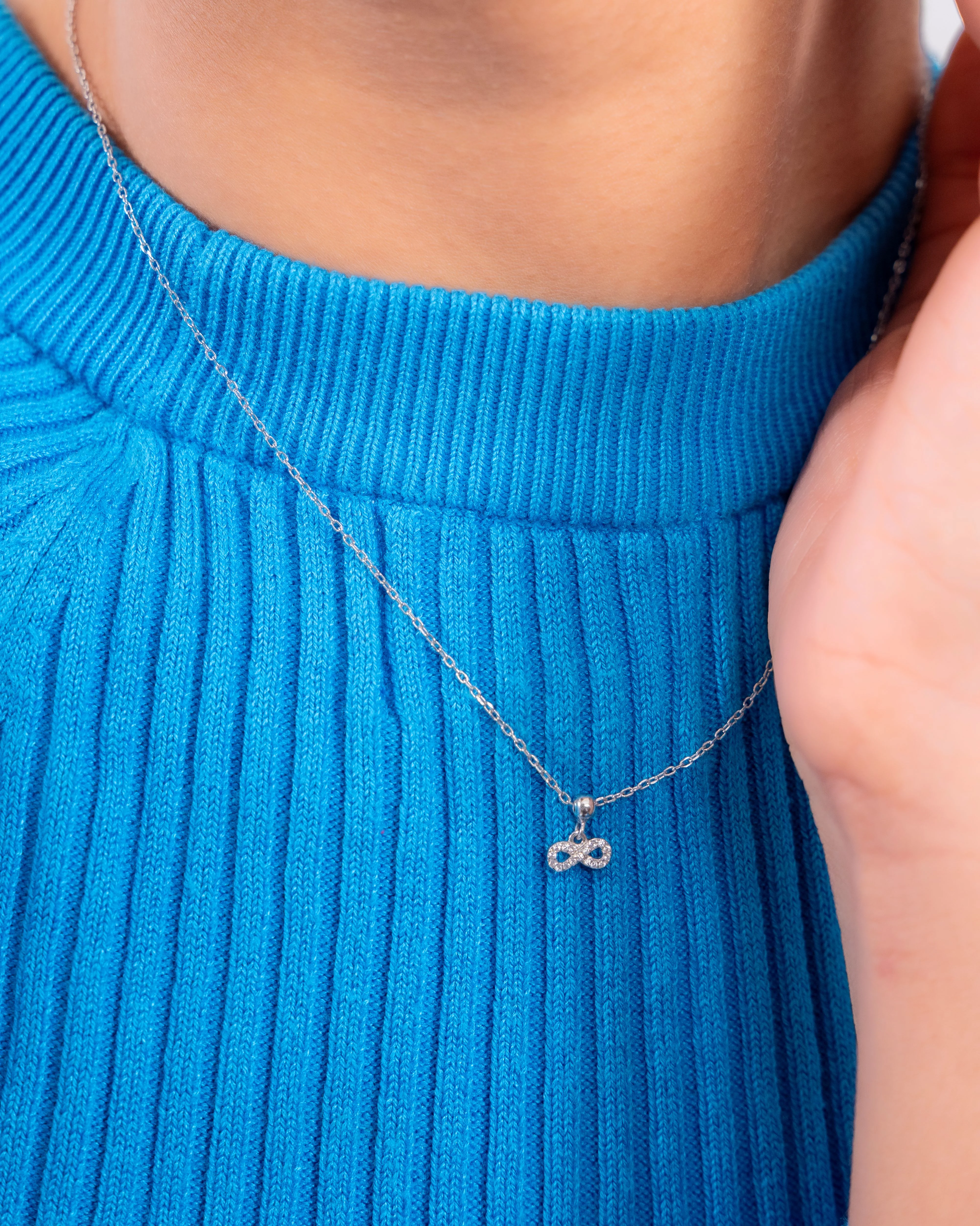 Infinity Charm Symbol Necklace - Image 2