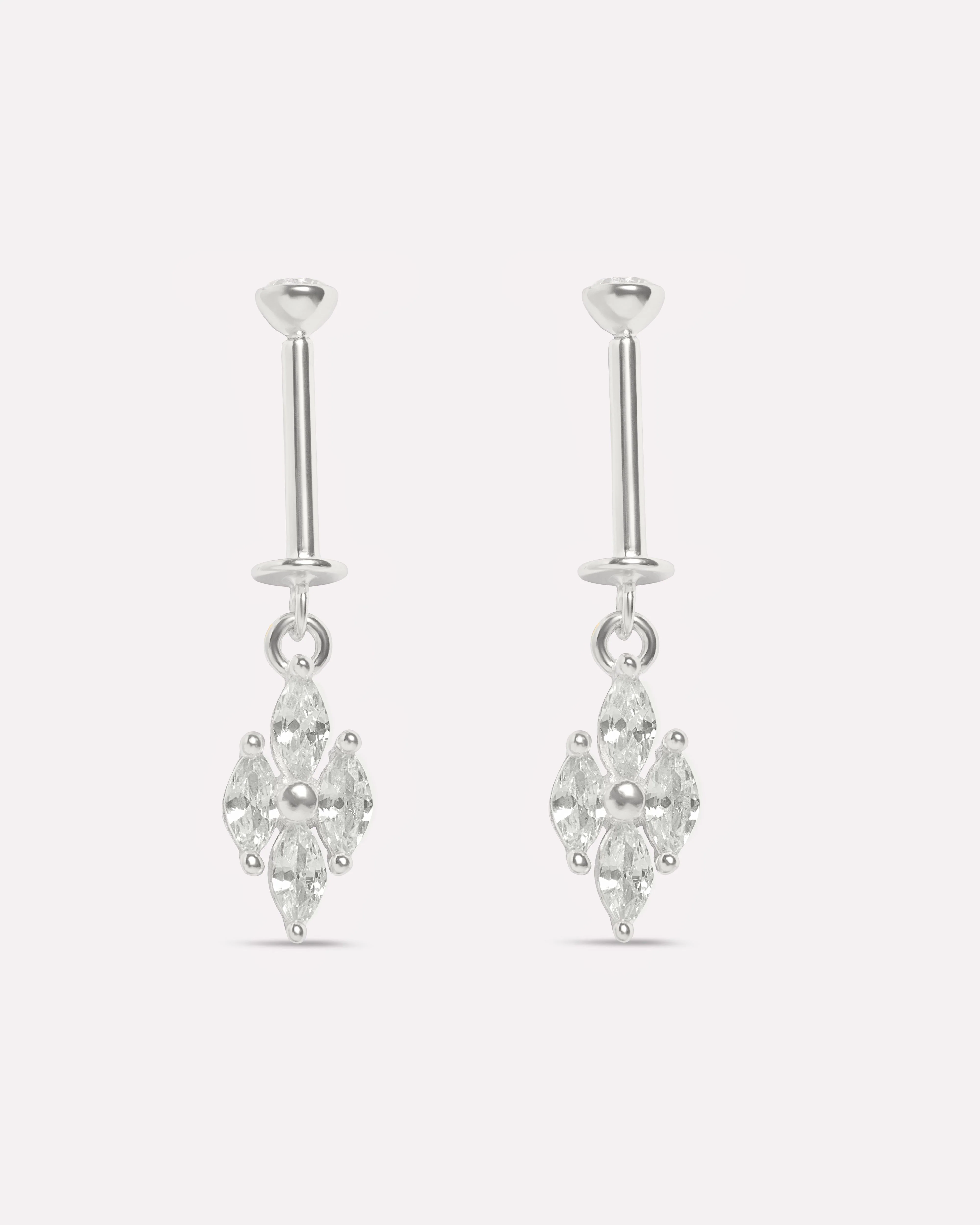 Camellia Helix Piercings Hanging Earrings