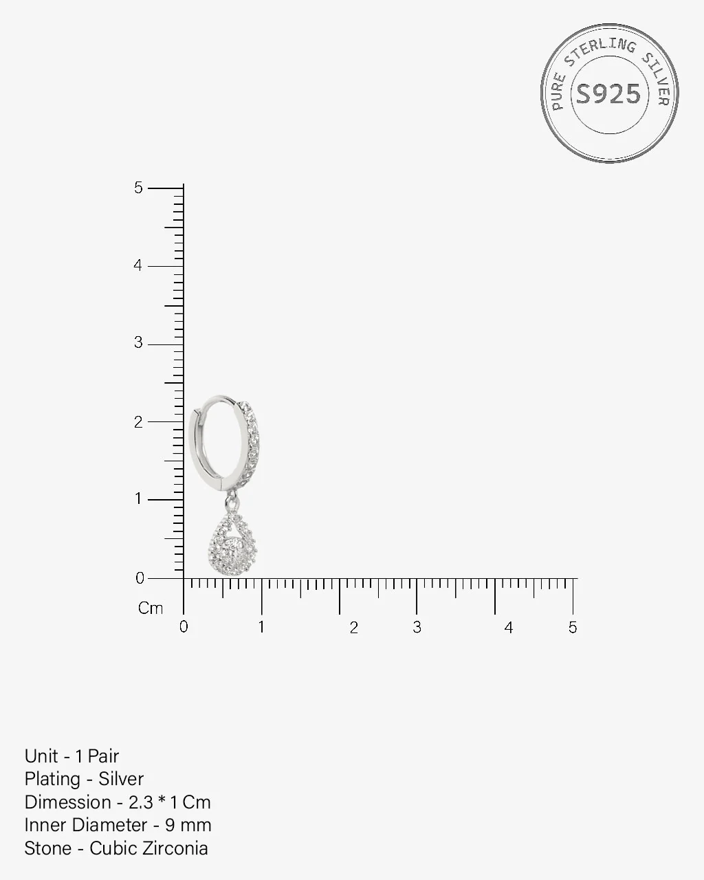 Jashn Charm Hoop Earrings - Image 5