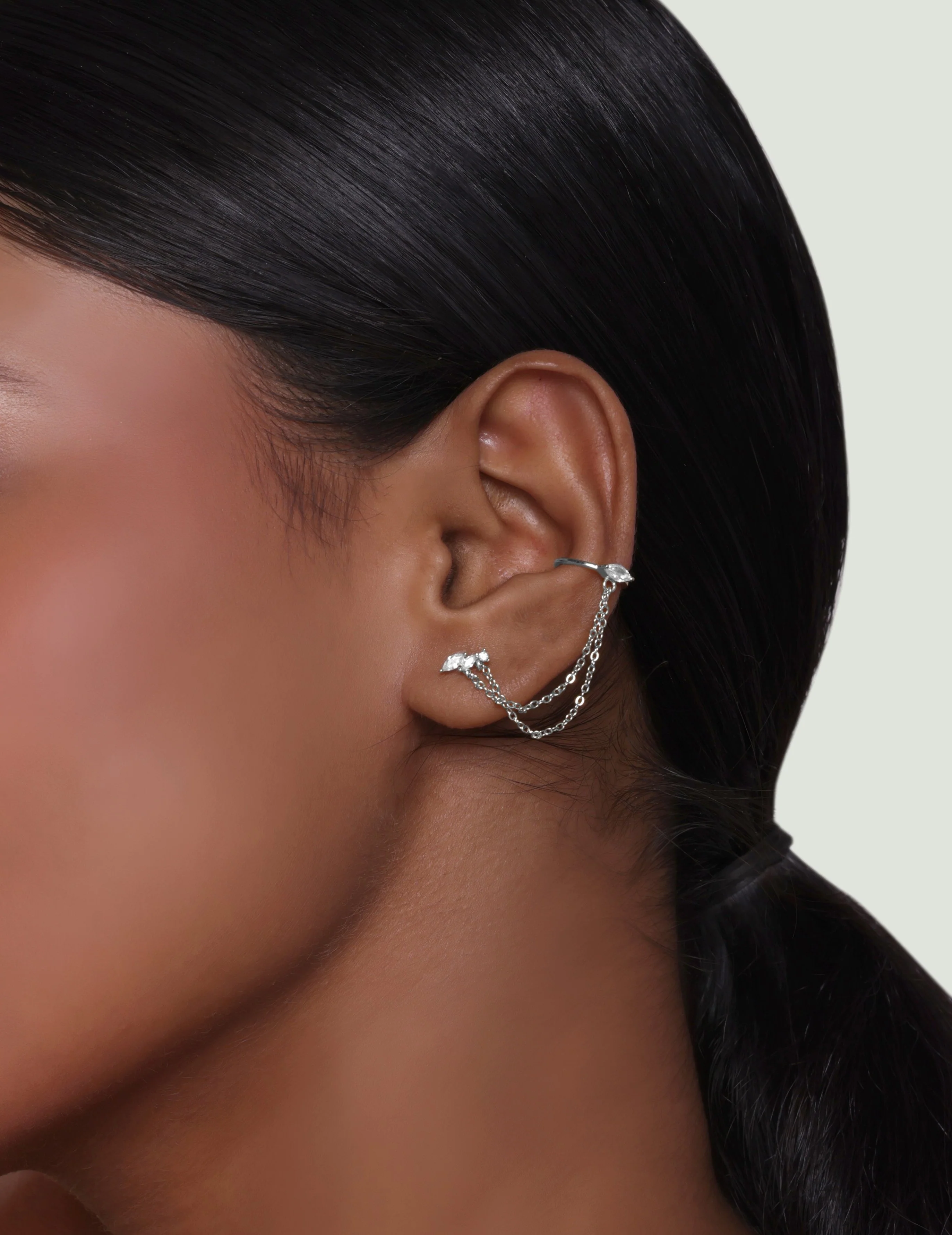 Victoria Chain Connector Earrings - Image 4